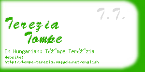 terezia tompe business card